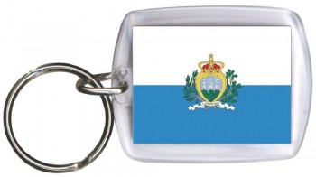 Schlüsselanhänger Anhänger - SAN MARINO - Gr. ca. 4x5cm - 81142 - Keyholder WM Länder