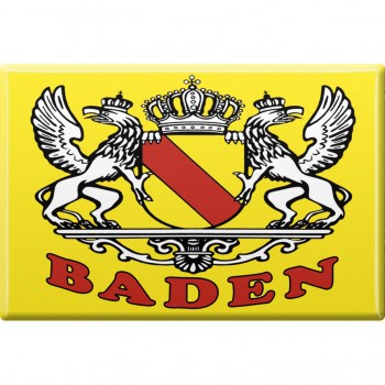 Kühlschrankmagnet - Wappen Baden - Gr. ca. 8 x 5,5 cm - 38721 - Küchenmagnet