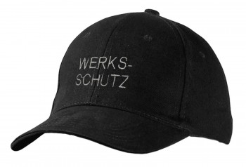 Baseballcap mit Stick - Werksschutz - 68399 schwarz