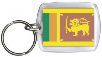 Schlüsselanhänger Anhänger - SRI LANKA - Gr. ca. 4x5cm - 81155 - Keyholder WM Länder