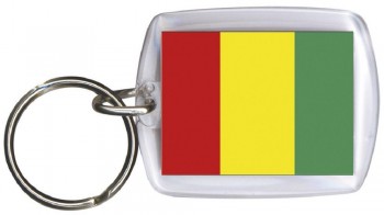Schlüsselanhänger Anhänger - GUINEA - Gr. ca. 4x5cm - 81060 - WM-Länder