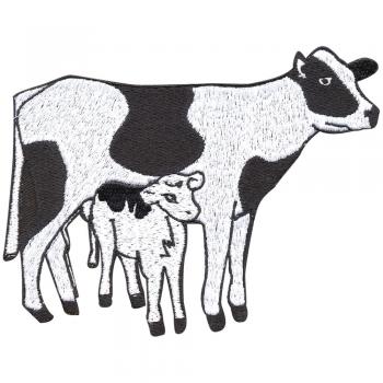 Aufnäher - Kuh mit Kalb - 04159 - Gr. ca. 13cm x 9,5cm
