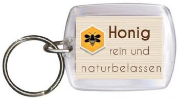 Schlüsselanhänger - Honig rein und naturbelassen - Gr. ca. 6x4cm - 13279 - Key mit Foto