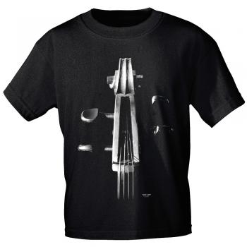 T-Shirt unisex mit Print - Satellite Cello - von ROCK YOU MUSIC SHIRTS - 10159 schwarz - Gr. M