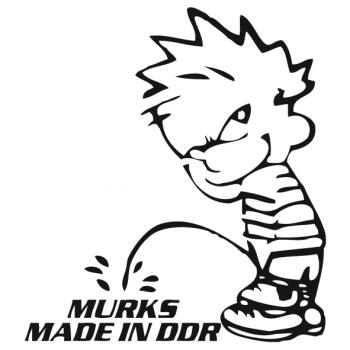Pinkelmännchen Applikations-Aufkleber - Murks made in DDR - 303625 Gr. ca. 15cm