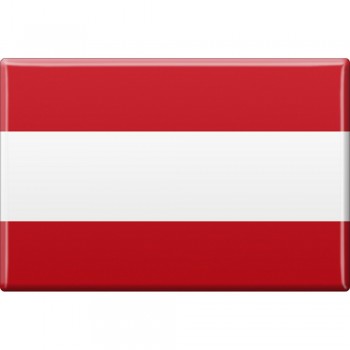 Küchenmagnet - Länderflagge Österreich - Gr. ca. 8x5,5 cm - 38100 - Magnet