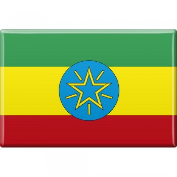 Küchenmagnet - Länderflagge Äthiopien - Gr. ca. 8x5,5 cm - 38013 - Magnet