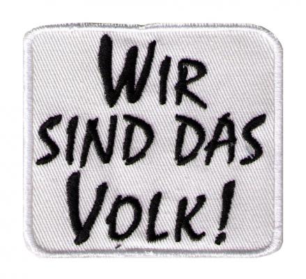 AUFNÄHER - DDR Wir sind das Volk - 02944 - Gr. ca. 7 x 6,5 cm - Patches Stick Applikation