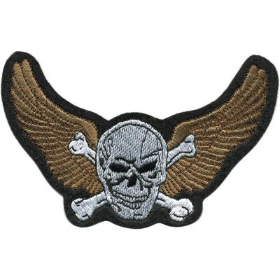 Aufnäher  - Totenkopf Adler - 04697 - Gr. ca. 10,5cm x 6,5cm - Patches