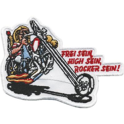 Aufnäher - Frei sein, high sein... - 04953 - Gr. ca. 9 x 6cm
