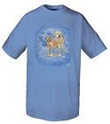 KINDER T-Shirt mit Print - Golden Retriever - 08135 hellblau Gr. 110-164