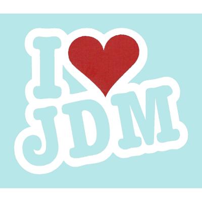 Dekoraufkleber Applikationsaufkleber I love JDM in 3 Farben  AP1123