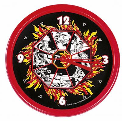 Wanduhr - Uhr - batteriebetrieben - Feuerwehr - Größe ca 25 cm - 56864