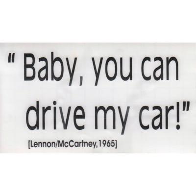 Dekoraufkleber Applikationsaufkleber  Baby you can drive...   AP1756