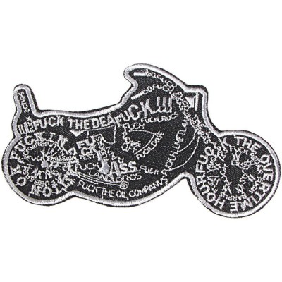 Aufnäher - Chopper Motorrad - 04965 - Gr. ca. 12 x 6 cm