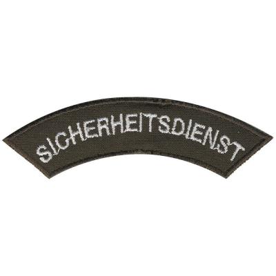 AUFNÄHER - SICHERHEITSDIENST - 06003 - Gr. ca. 8 x 2 cm - Patches Stick Applikation