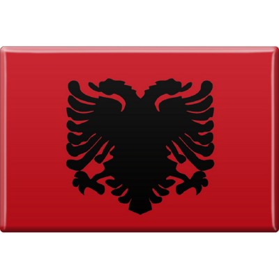 Küchenmagnet - Länderflagge Albanien - Gr.ca. 8x5,5 cm - 38004 - Magnet