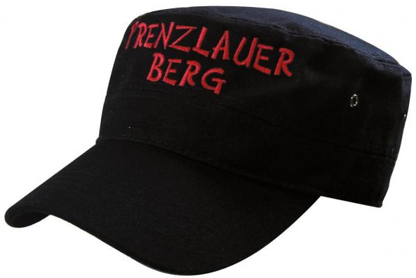 Military-Cap mit Einstickung - Prenzlauer Berg - 60523 schwarz