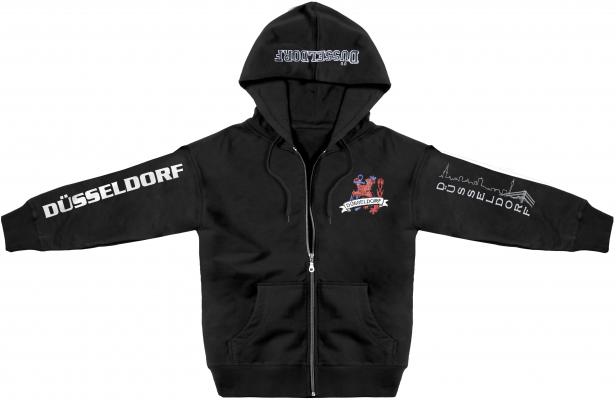 Kapuzenjacke mit Einstickung und Print – Düsseldorf - 132033 - XS-5XL