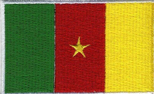 Aufnäher - Kamerun Fahne - 21608 - Gr. ca. 8 x 5 cm
