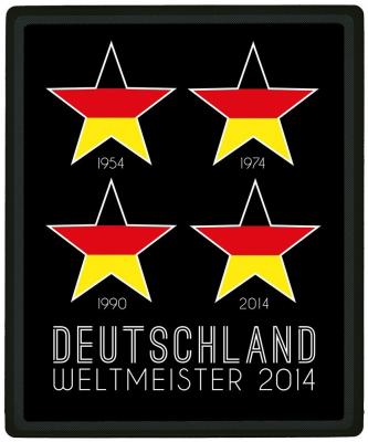 Mauspad - Deutschland WELTMEISTER 2014  4 Sterne - 22743 Gr. ca. 24 x 20 cm