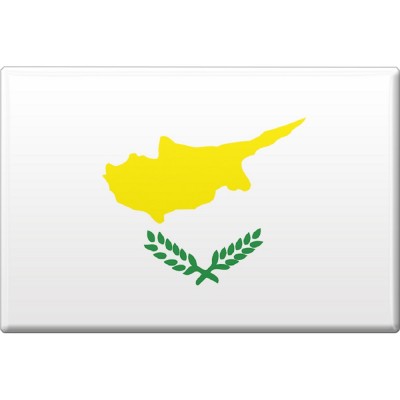 Magnet - Länderflagge Zypern - Gr.ca. 8x5,5 cm - 37857