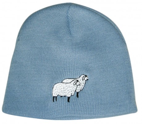 Beanie Mütze Schafe 54501 hellblau