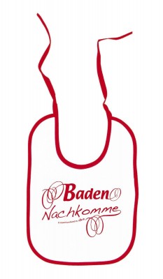 Baby-Lätzchen mit Druckmotiv - Baden Nachkomme - 84440 - weiss
