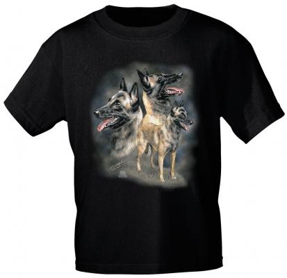 KINDER T-Shirt mit Print - Malinoir - 08150 schwarz - aus der ©Kollektion Bötzel - Gr. 110-164