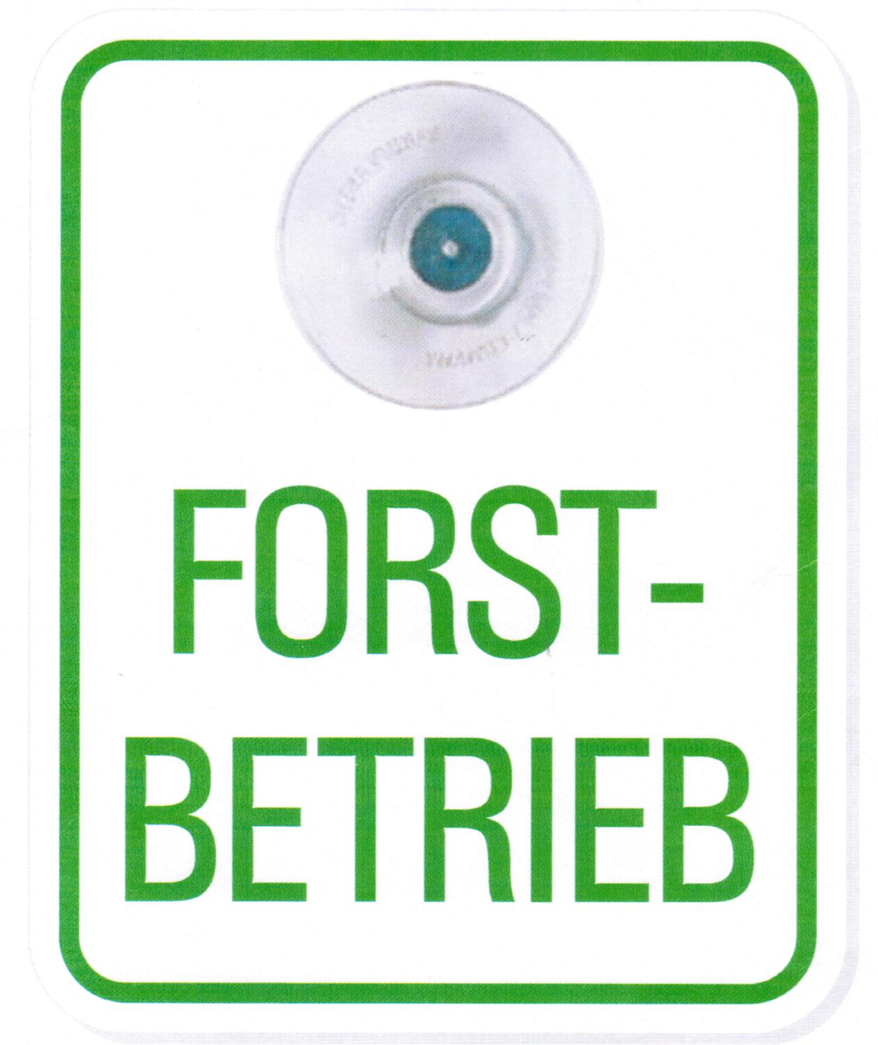 Förster im Einsatz ✔ Schild mit Saugnapf ✔ Forstwirtschaft KFZ Saugnapfschild ✔ 