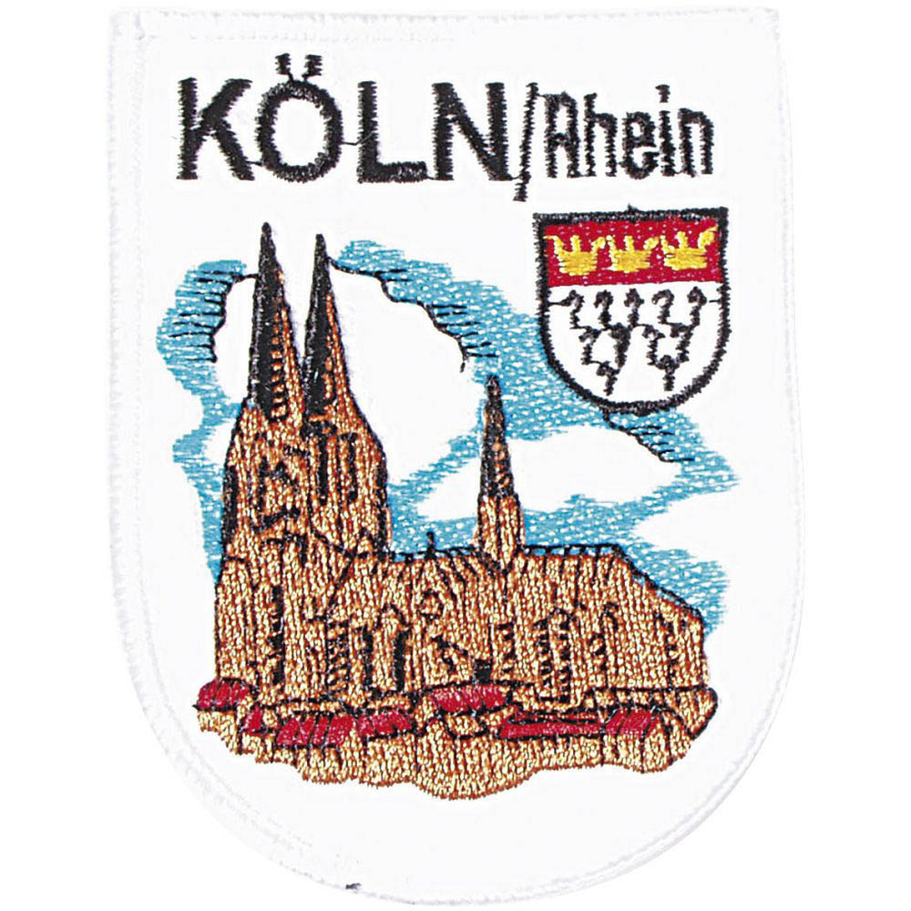 Aufnaeher Patches Applikation Wappen 7 x 9 cm Koelner Dom Koeln 04007 