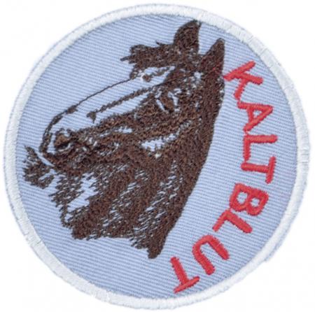 AUFNÄHER - Kaltblut - 00977 - Gr. ca. 9 cm