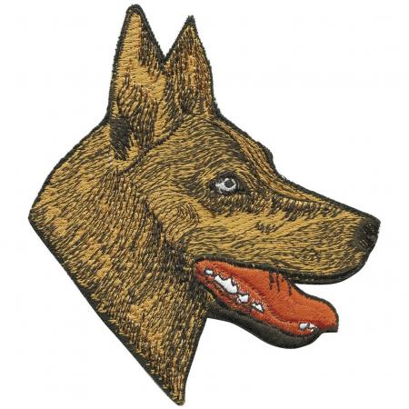 Aufnäher Applikation - Schäferhundkopf - 01720 - Gr. ca.11cm x 12cm