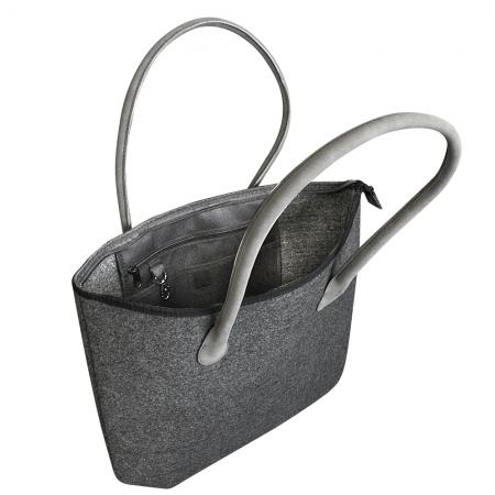 Filztasche mit Einstickung - Tittisee - 26176 Shoppertasche Gr. ca. 46,5cm x 39,5cm