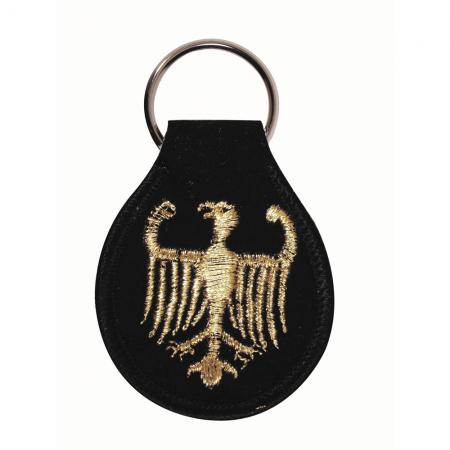 Stoff-Schlüsselanhänger mit Einstickung Deutschland Adler - 02459 - Gr. ca. 5x6,5cm