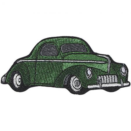 AUFNÄHER - grüner Oldtimer Car - 03121 - Gr. ca. 9 x 3,5 cm