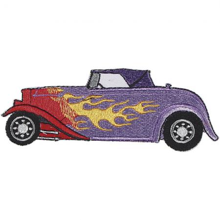 AUFNÄHER - bunter Oldtimer Car - 03124 - Gr. ca. 12 x 4,5 cm