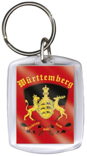 Schlüsselanhänger - WÜRTTEMBERG - Gr. ca. 3,5 x 4,5 cm - 03315 - Keyholder Anhänger