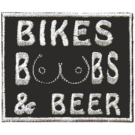 Aufnäher - Bikes ... - 04098 - Gr. ca. 6 x 7,5 cm - Patches Stick Applikation