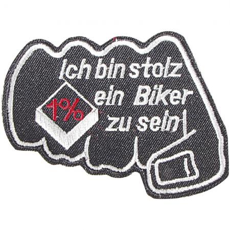 Aufnäher - Ich bin stolz ein Biker zu sein - 04200 - Gr. ca 10 x 7 cm