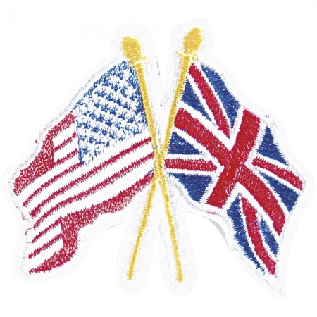 Aufnäher - USA Großbitannien - 04352 - Gr. ca. 6,5 x 5,5 cm