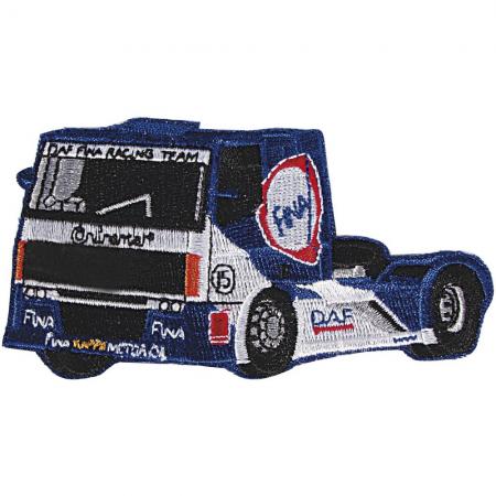 Aufnäher - Truck blau - 04401 - Gr. ca. 10 x 5,5 cm - Patches Stick Applikation