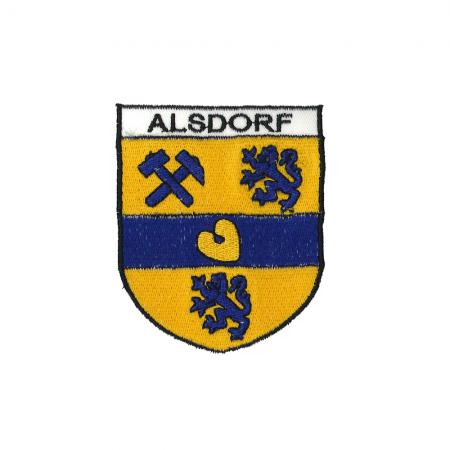 Aufnäher Patches Wappen Alsdorf Gr. ca. 7,2 x 8,7 cm 00508