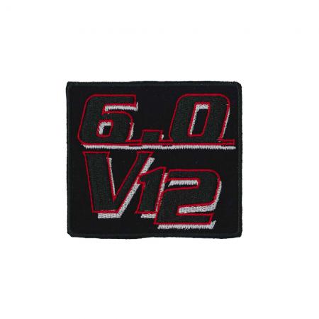 Aufnäher Patches - 6.0 V12 - Gr. ca. 8,8 x 7,8 cm - 00540