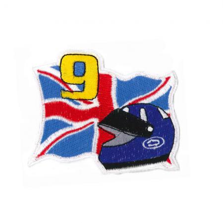 Aufnäher Patches Flagge Großbritannien Helm 9 Gr. ca. 7,6 x 6,5 cm 05406