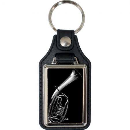 Leder-Schlüsselanhänger mit Motiv –  Baritone – 06271/4 aus der Serie  ROCK YOU© MUSIC