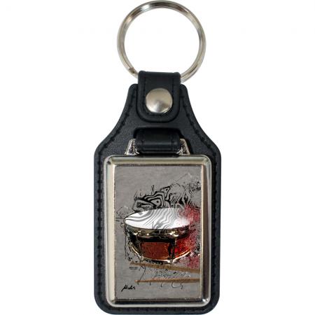 Leder-Schlüsselanhänger mit Motiv – Bursted Snare – 06271/9 aus der Serie  ROCK YOU© MUSIC