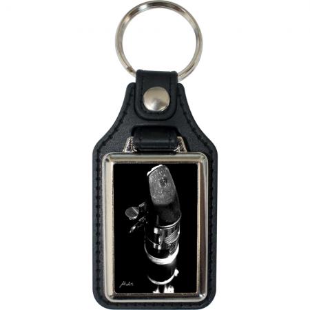 Leder-Schlüsselanhänger mit Motiv – Clarinet – 06272/1 aus der Serie  ROCK YOU© MUSIC