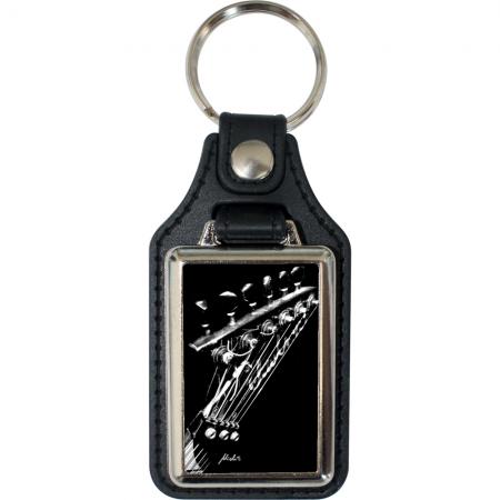 Leder-Schlüsselanhänger mit Motiv – Joe Sunworker – 06273/8 aus der Serie  ROCK YOU© MUSIC