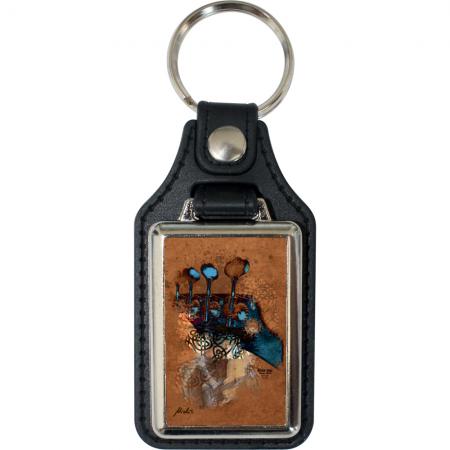 Leder-Schlüsselanhänger mit Motiv – Mystical Bass –  06274/2aus der Serie  ROCK YOU© MUSIC